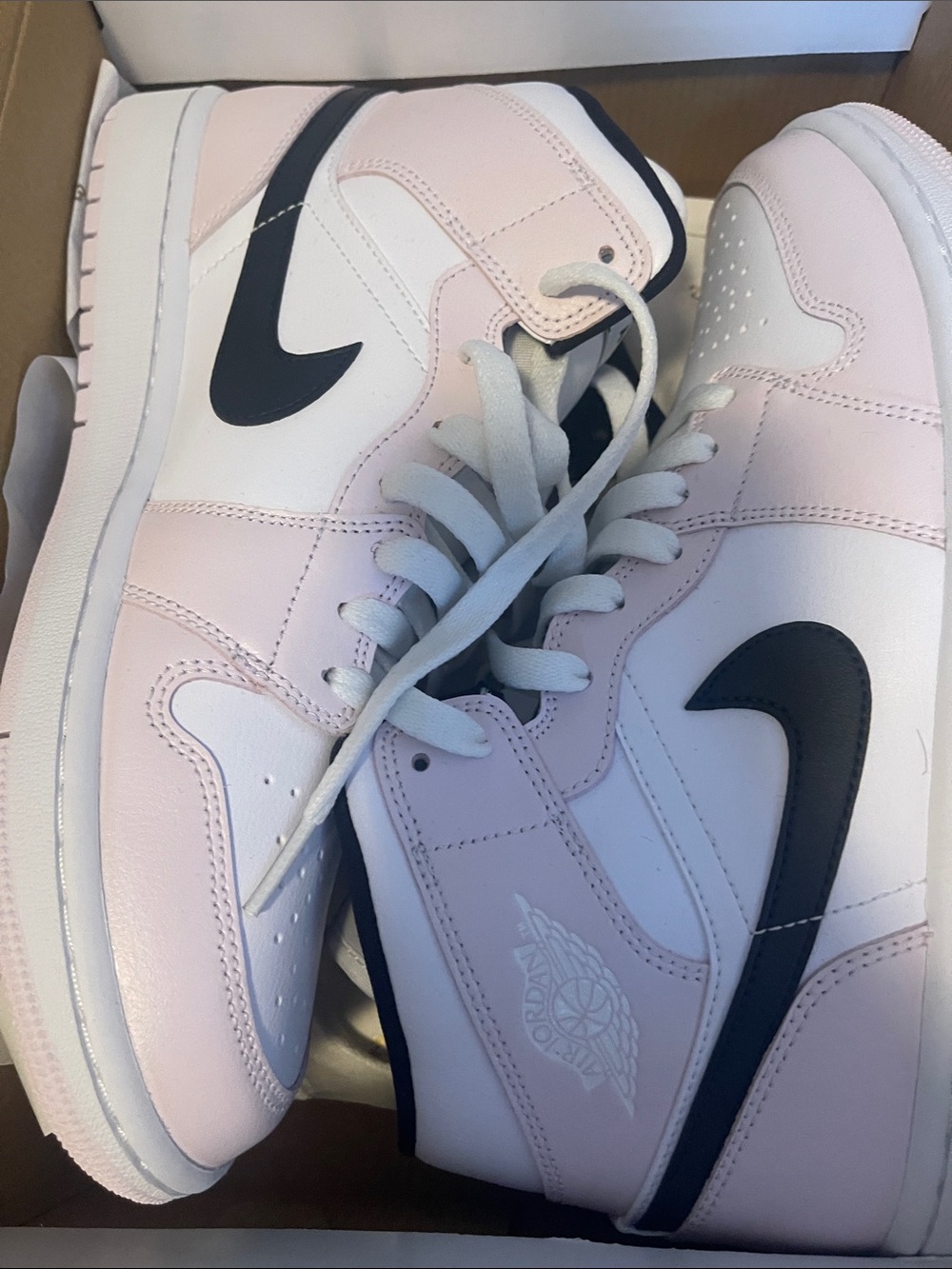 Nike Air Jordan 1 Low Pink White Black Women’s Sneakers